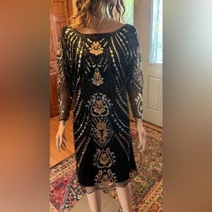 NWT Vision For Innovation Performance Dance Skirt Dress Sequin XL